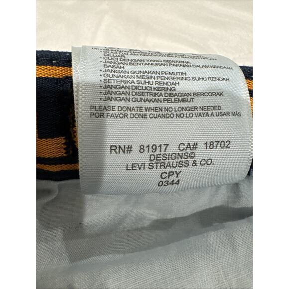 Levi's 510 denim pants joggers jeans boys kids dark blue size 7 adjustable waist - Picture 4 of 9